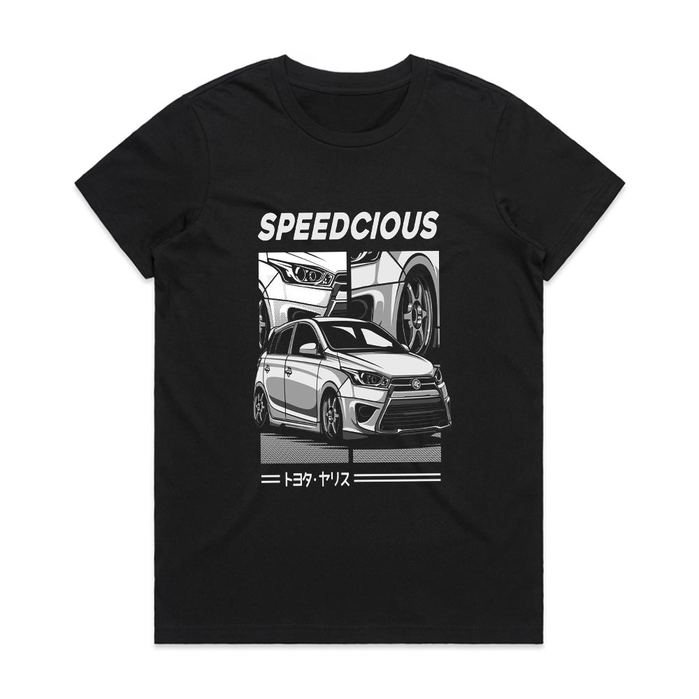 Speedcious Toyota Yaris JDM Comic Style T-Shirt