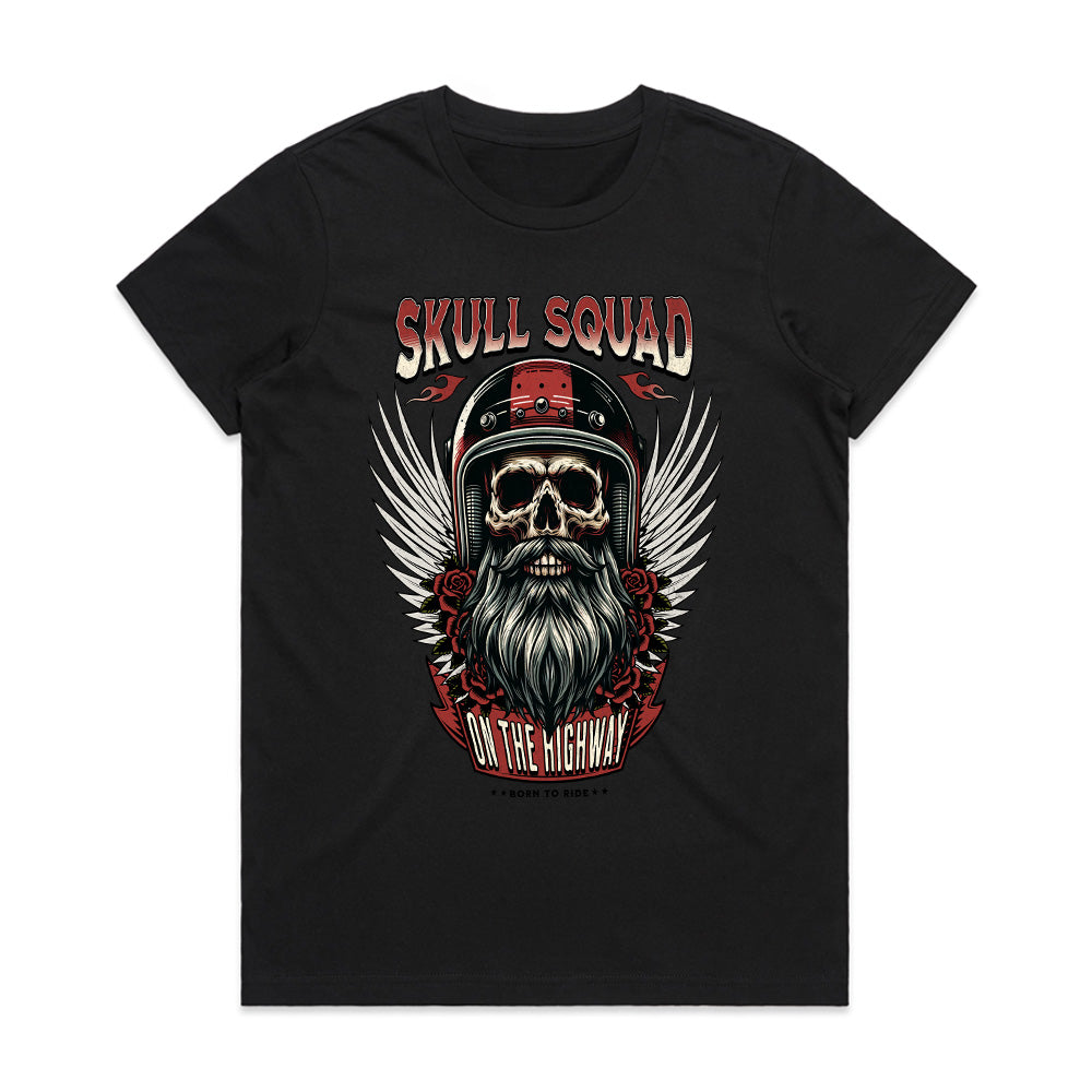 Skull Squad Biker T-Shirt – Ride Hard, Rule the Highway