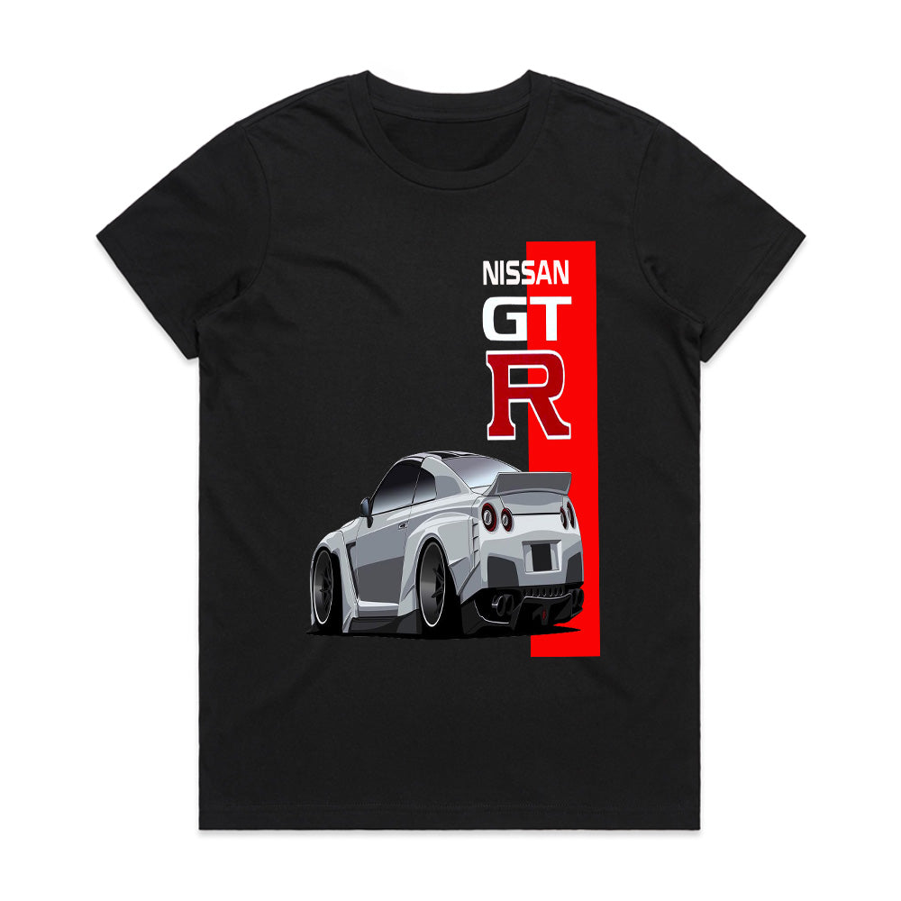 Nissan GT-R R35 Rear View Masterpiece T-Shirt – Widebody Legend