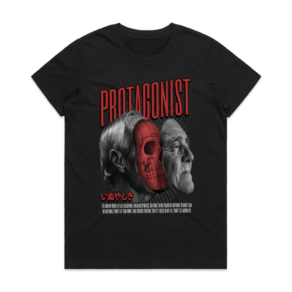 Protagonist Cyber-Skull Transformation T-Shirt
