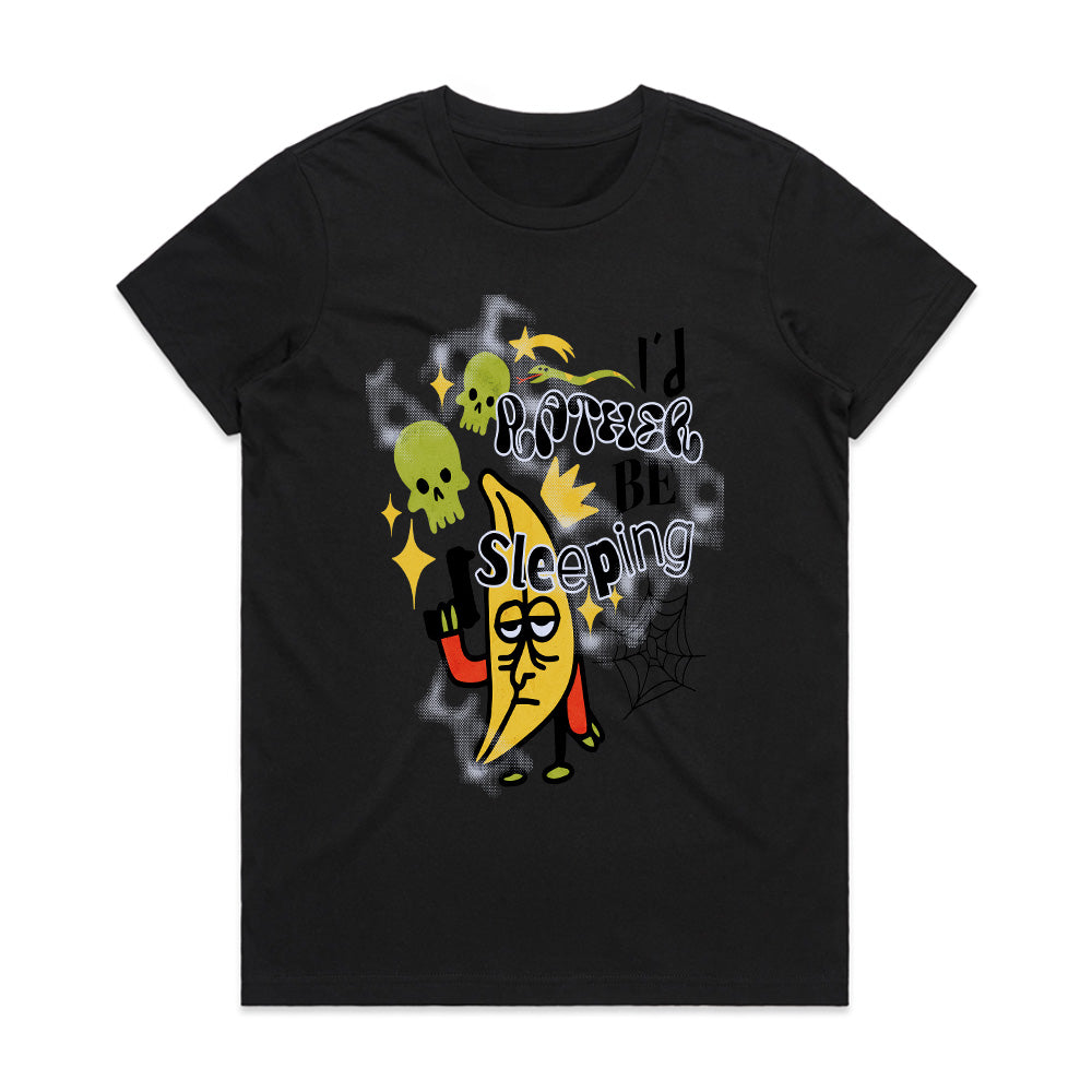 "I'd Rather Be Sleeping" Grumpy Banana Tee