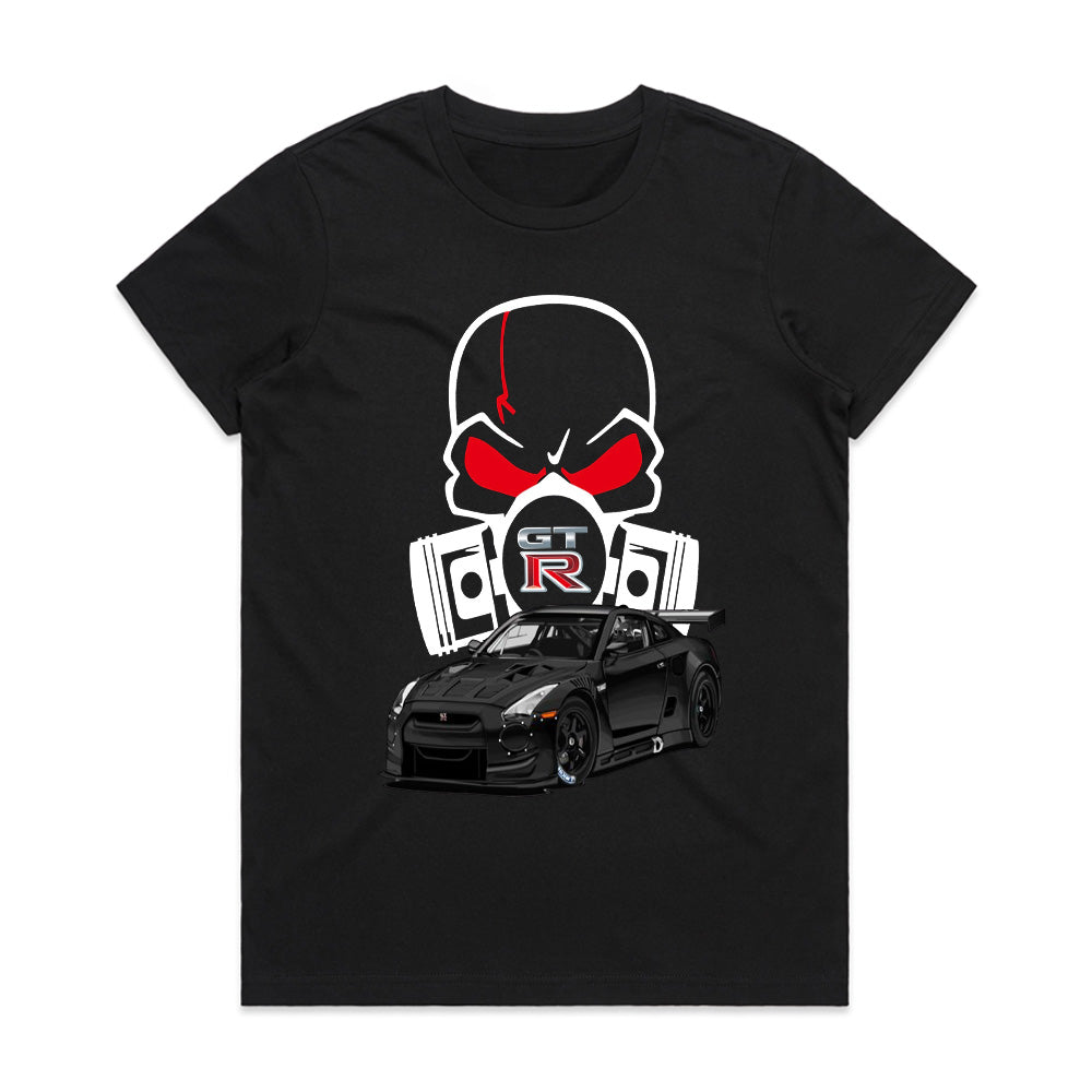 GT-R Skull Power T-Shirt — Street Beast Edition