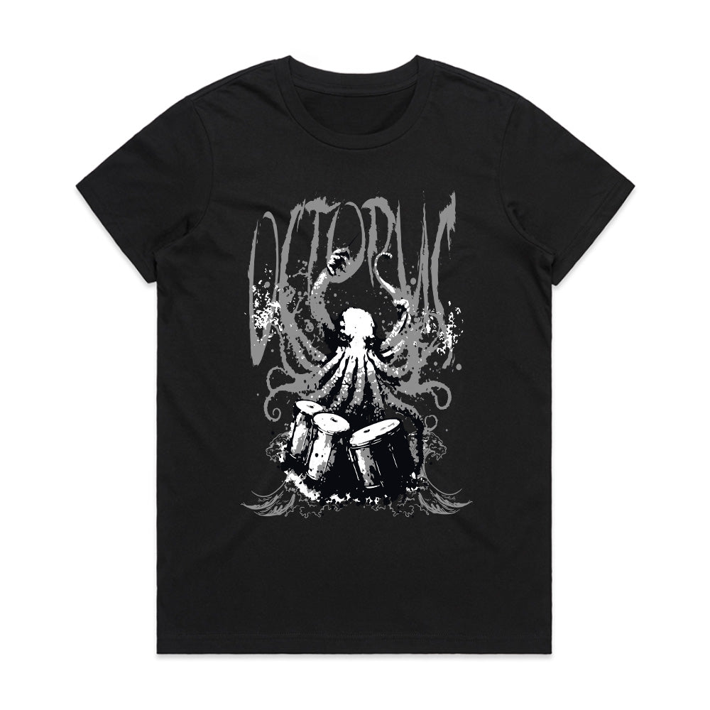 Octopus Drummer Kraken Beats T-Shirt