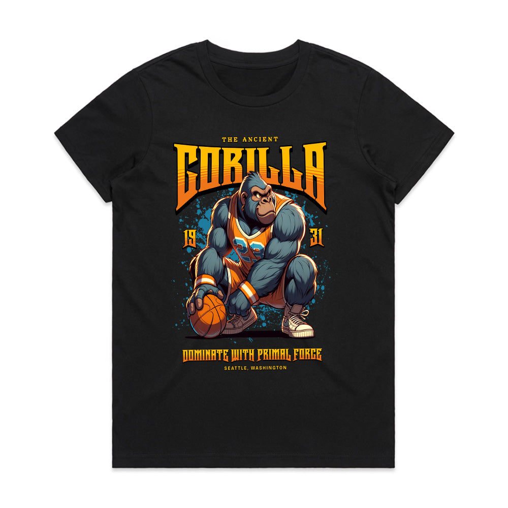 Primal Dunk: Ancient Gorilla Hoops Tee