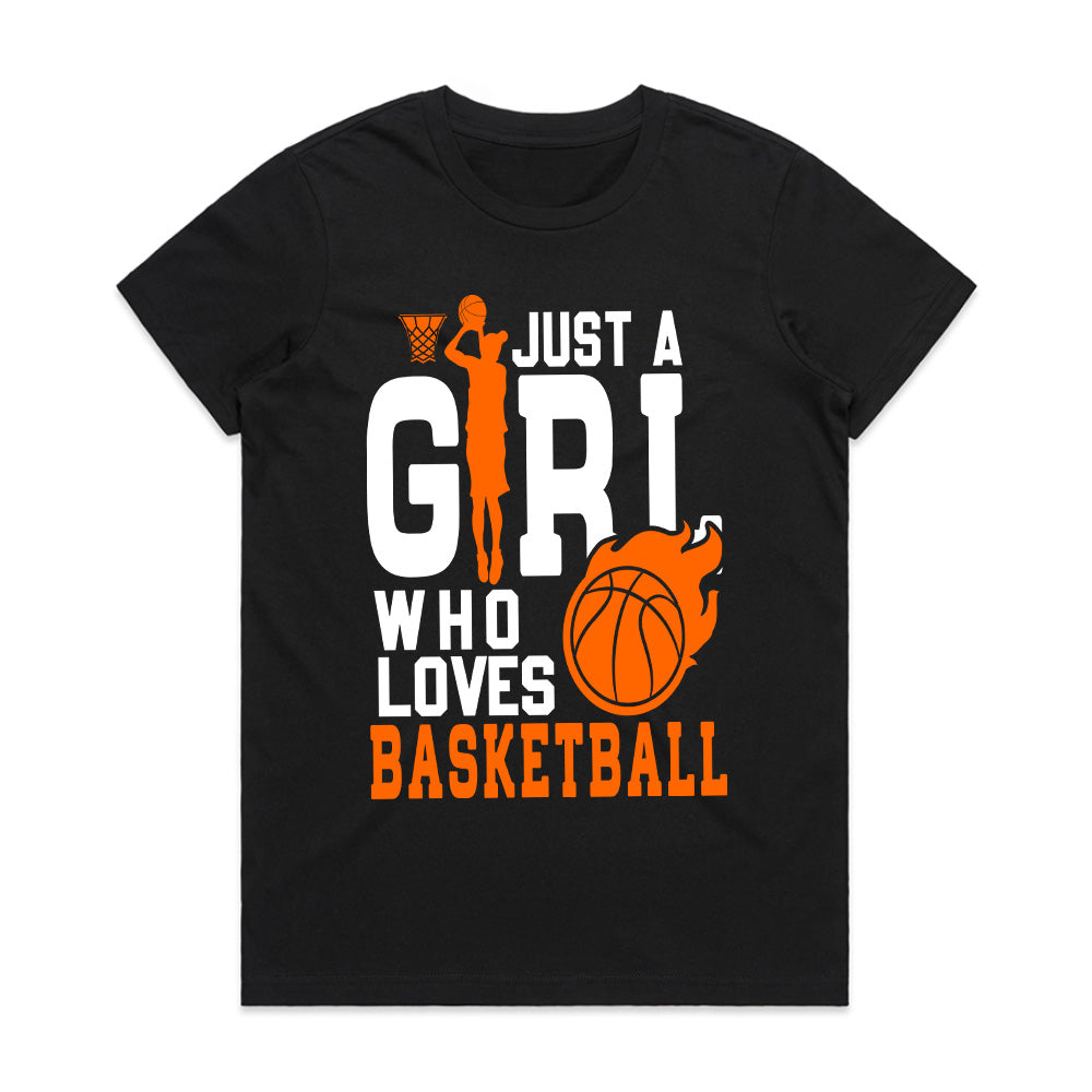 Court Queen: Just a Girl Who Loves Basketball Tee
