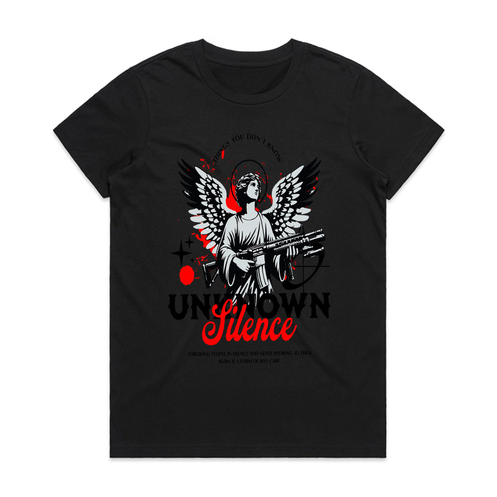 Unknown Silence" Warrior Angel Tee