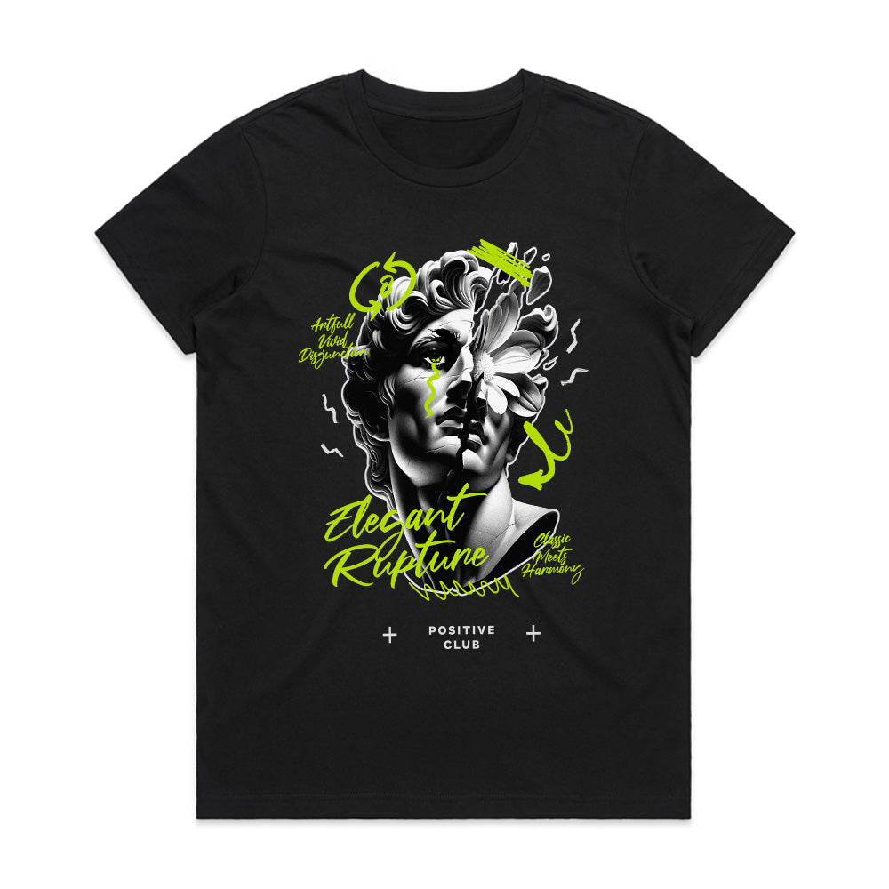 Elegant Rupture: Neo-Classic Distortion Tee