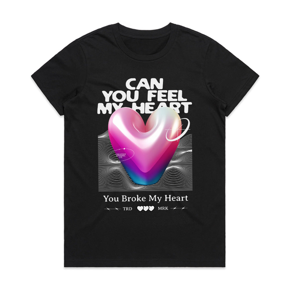 Can You Feel My Heart: Neon Lovewave Tee