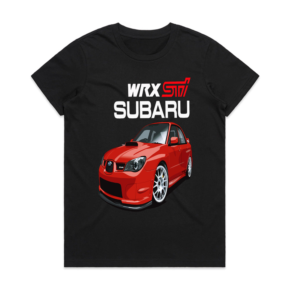 Subaru WRX STI Red Edition T-Shirt – Rally Legend Style