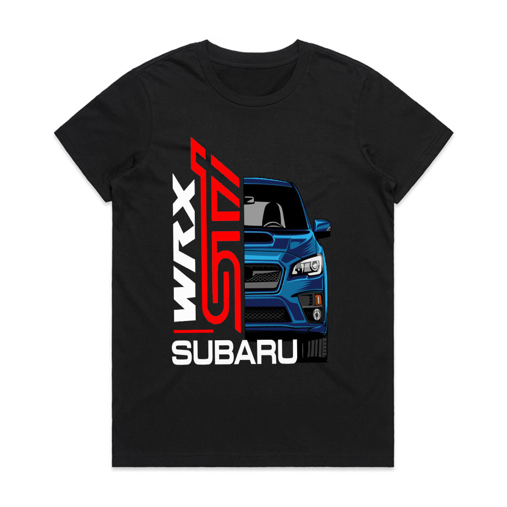 Subaru WRX STI Front Profile T-Shirt – Bold Performance Statement