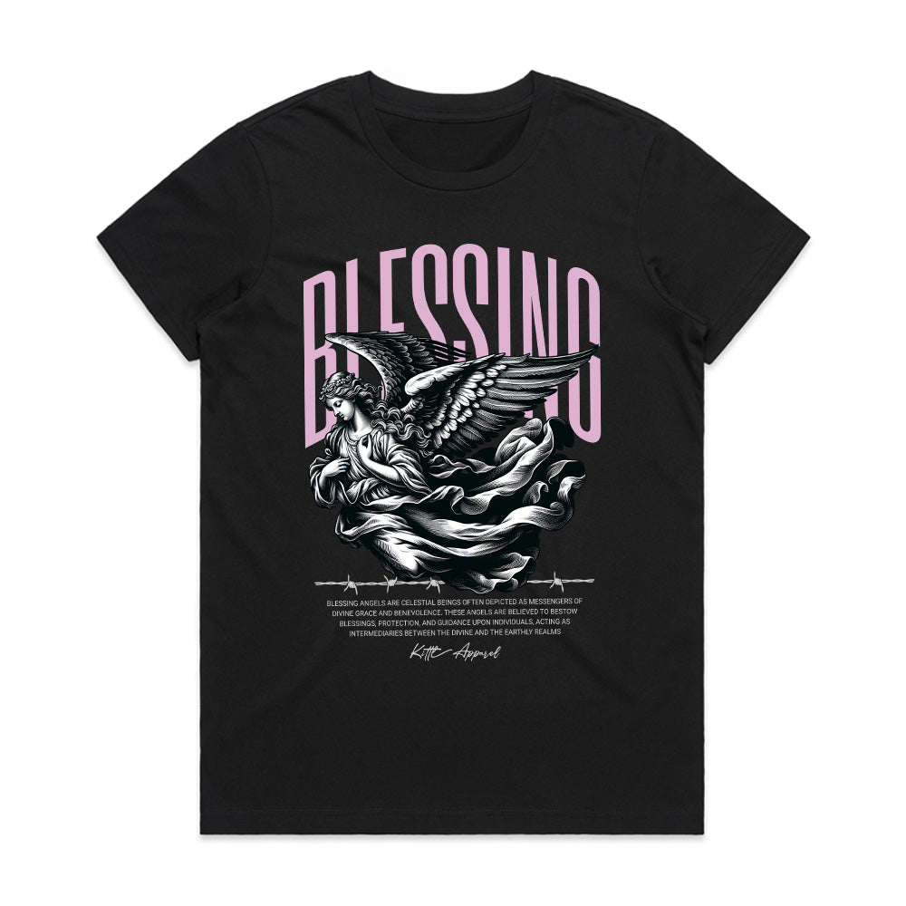 Divine Whisper: Blessing Angel Graphic Tee