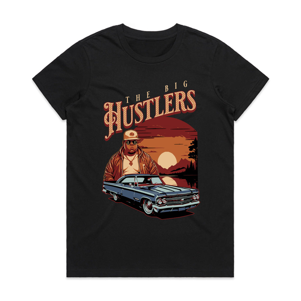 The Big Hustlers: Sunset Drive Classic Car Graphic Tee
