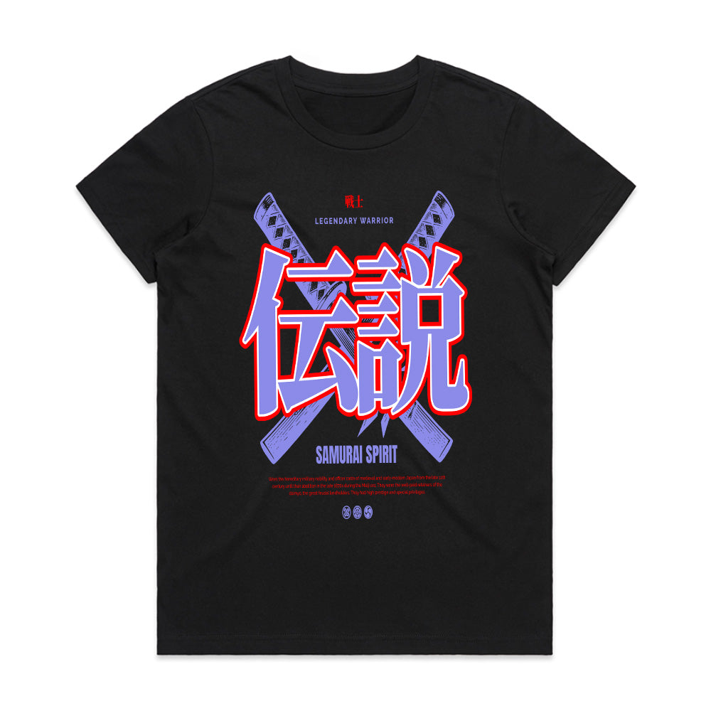 Samurai Spirit" Legendary Warrior Kanji Tee