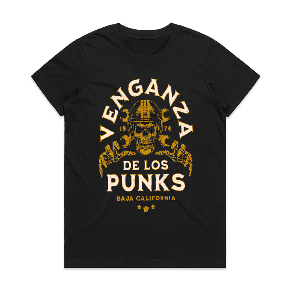 Venganza de los Punks Biker T-Shirt – Rebel Spirit from Baja California