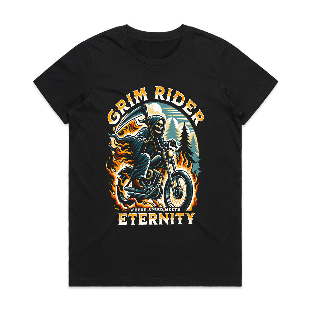 Grim Rider Biker T-Shirt – Where Speed Meets Eternity