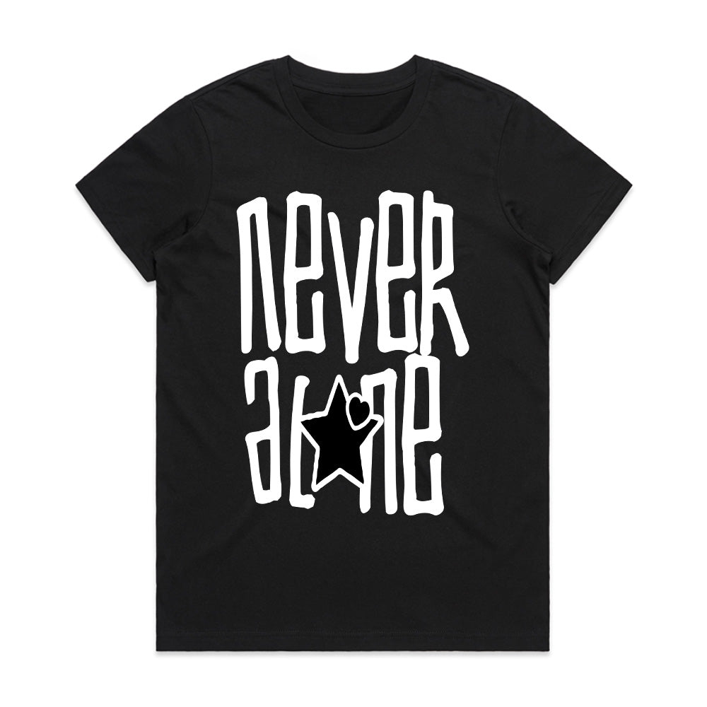 Never Alone: Heart & Star Statement Tee