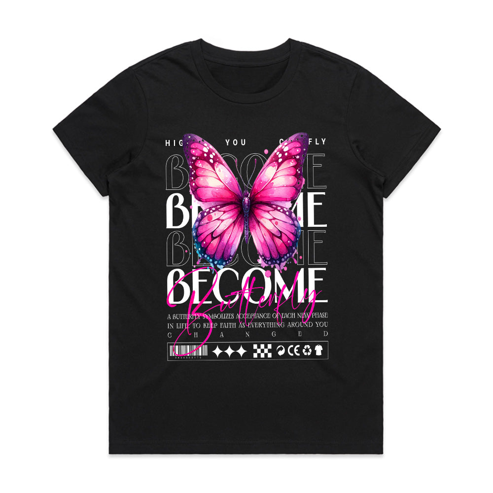 Become Butterfly: Transformation Tee
