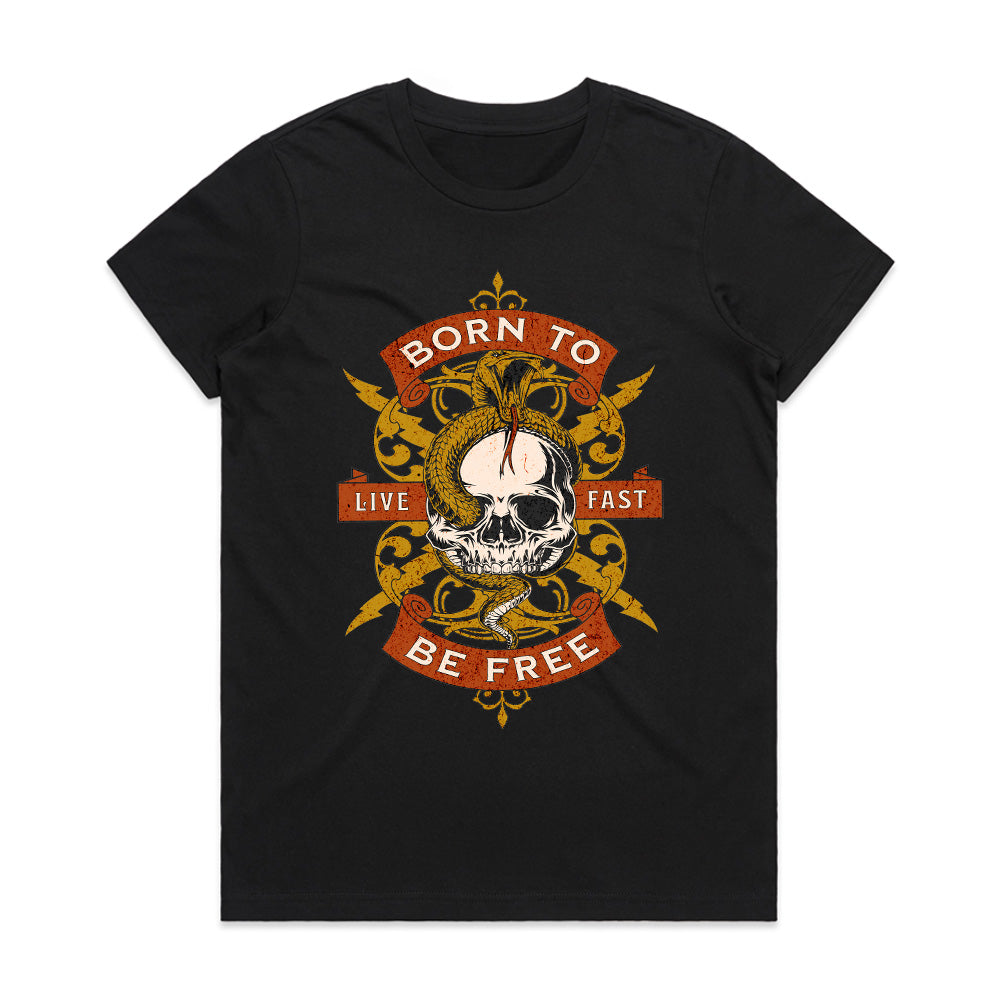 Born to Be Free T-Shirt – Live Fast, Ride Hard