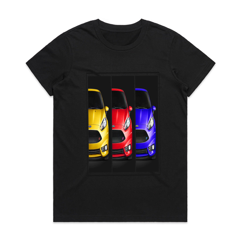 Fiesta ST Color Trio T-Shirt – Hot Hatch Spectrum Edition