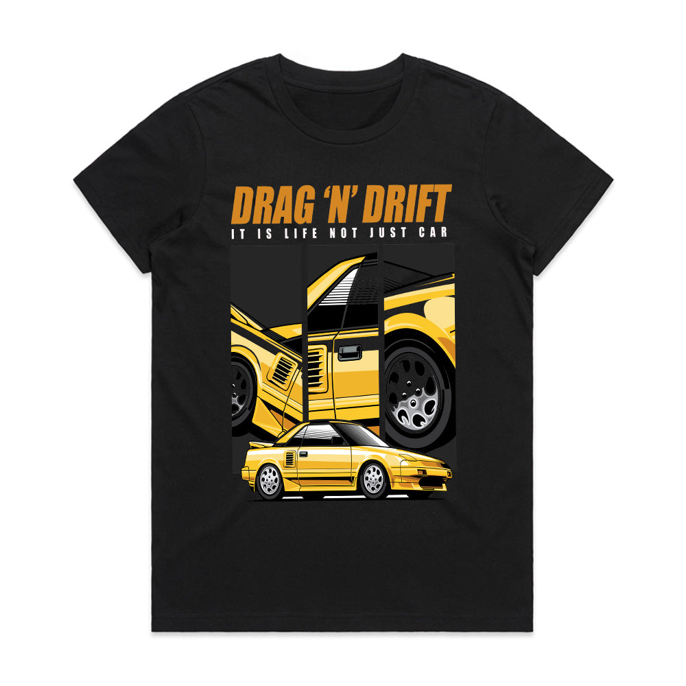 Drag ‘N’ Drift MR2 T-Shirt – Life Behind The Wheel Edition