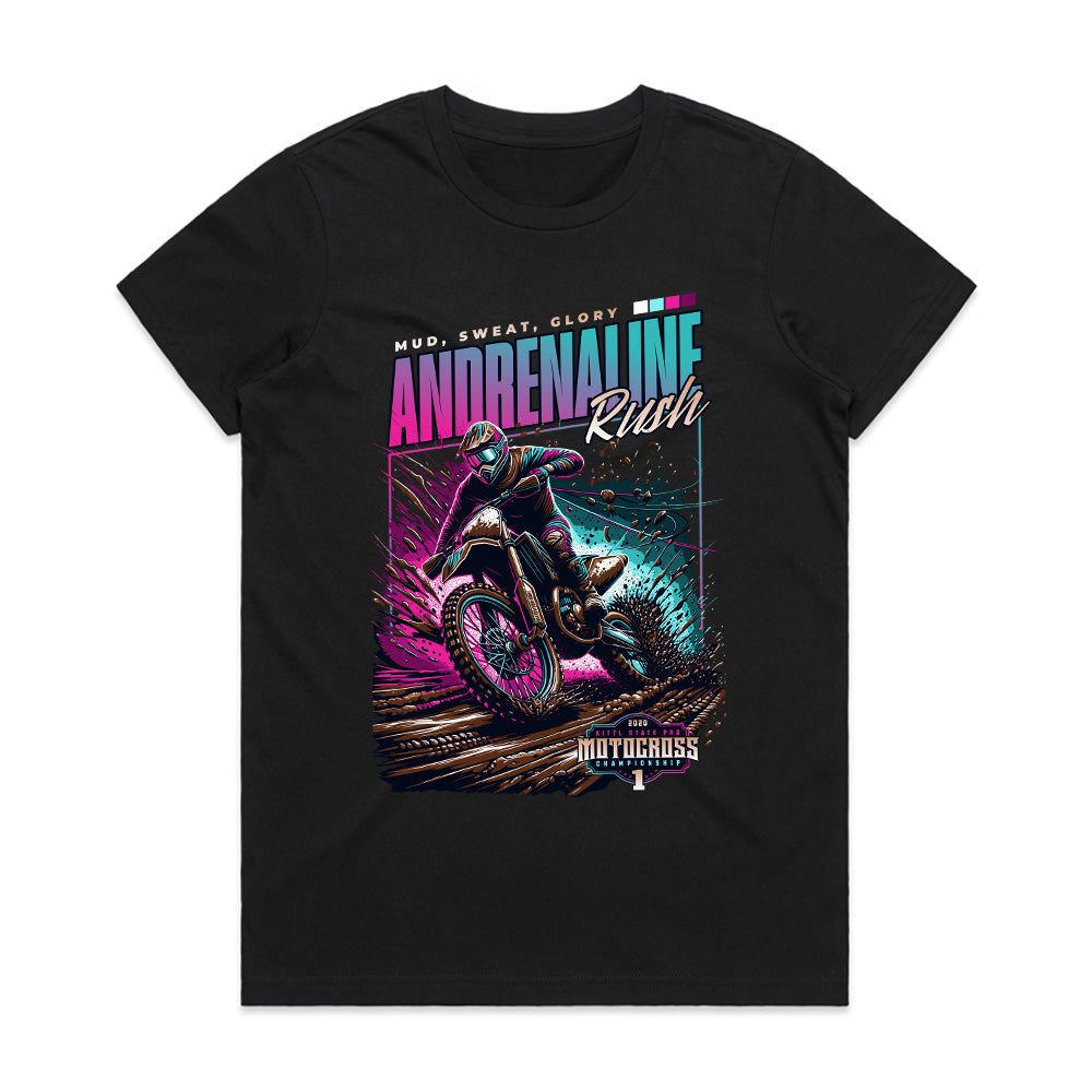 Adrenaline Rush – High-Speed Motocross Championship T-Shirt