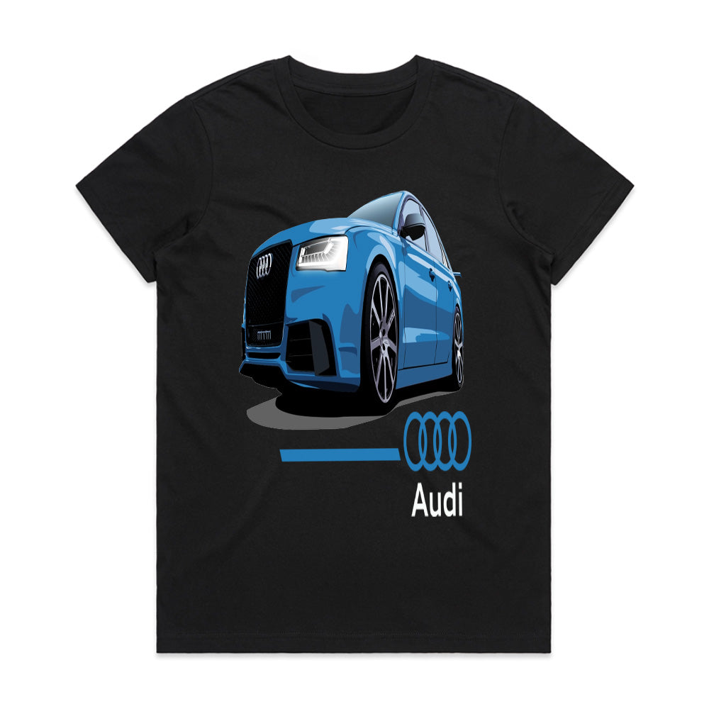 Audi RS Power T-Shirt – Blue Performance Edition