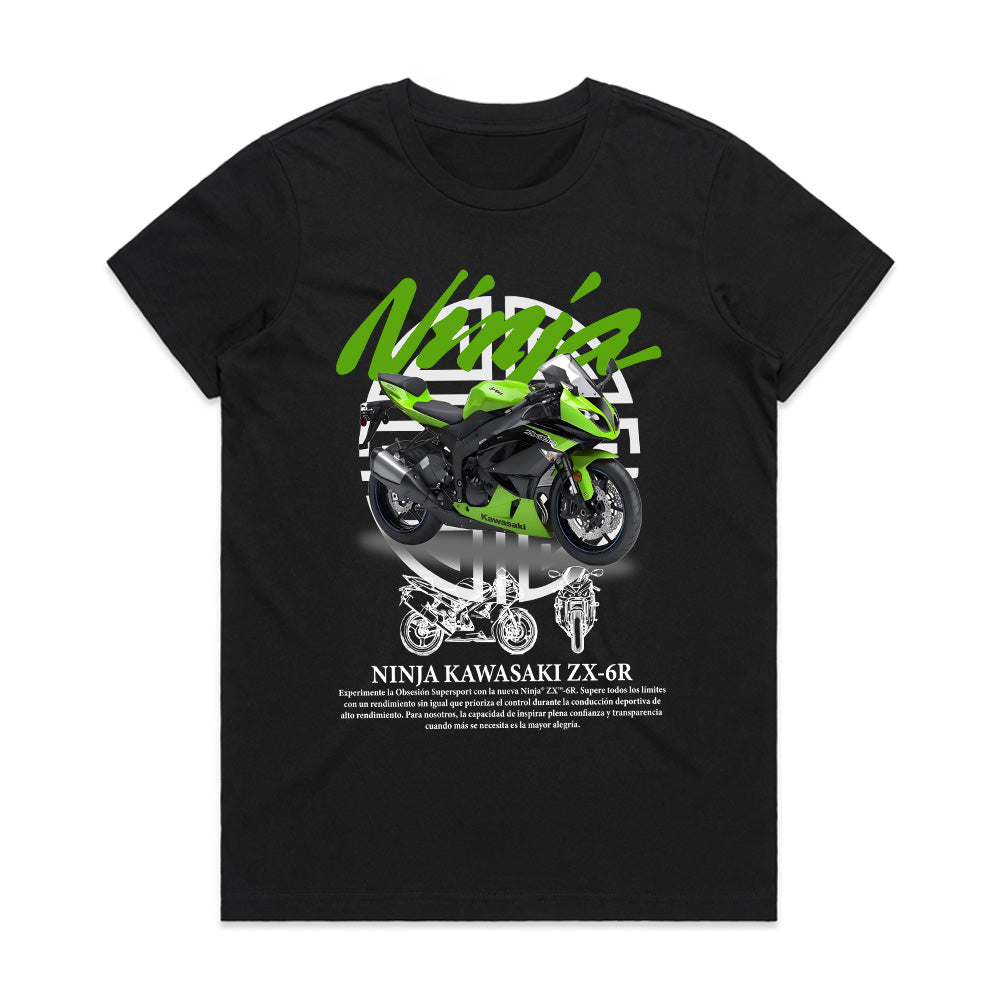Kawasaki Ninja ZX-6R Sportbike T-Shirt – Ride the Green Beast