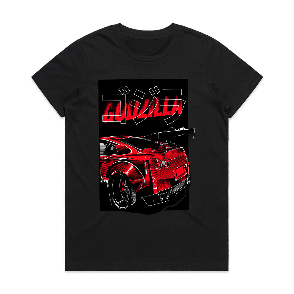 Red Godzilla GT-R T-Shirt – King of the Streets Edition