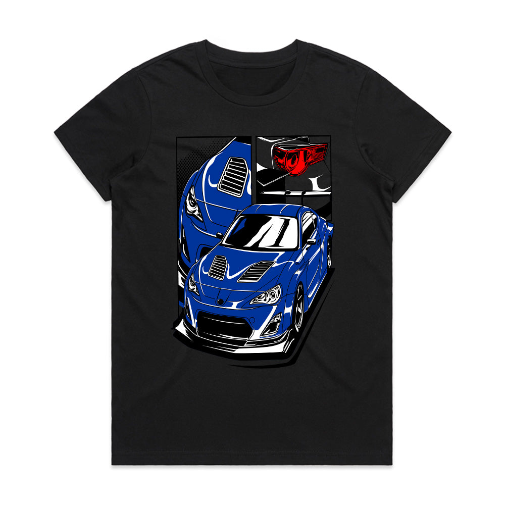 Toyota GT86 Blue Performance T-Shirt – JDM Street Icon Edition