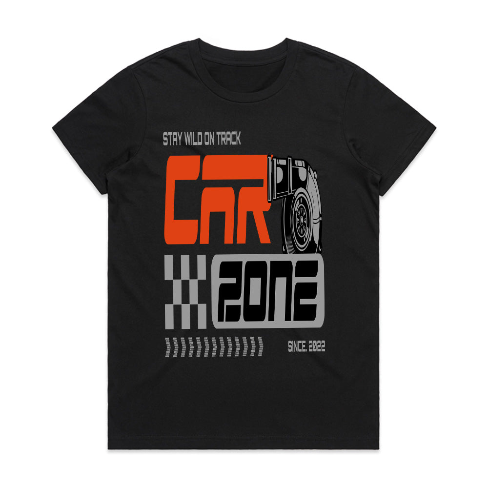 Car Zone Racing Graphic T-Shirt – Stay Wild On Track Motorsport Tee