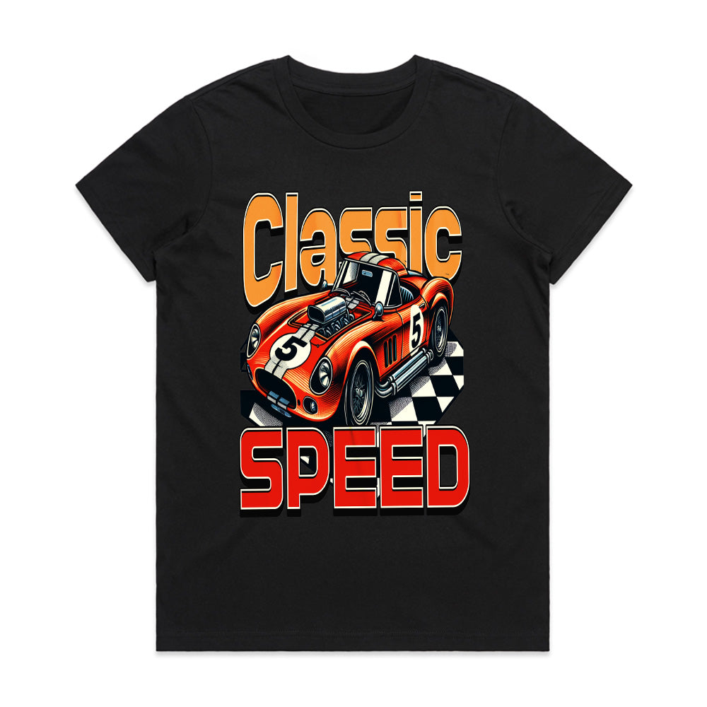 Classic Speed - Retro Racer Vintage Car Tee