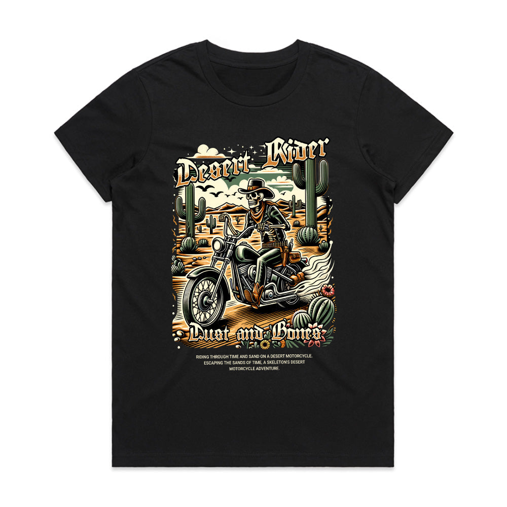 Desert Rider – Dust and Bones Biker Adventure T-Shirt