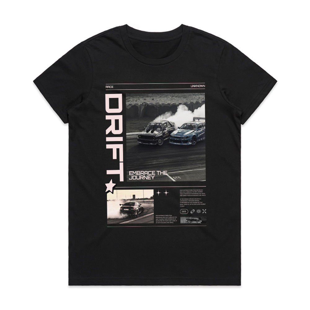 Drift Embrace The Journey - Racing Poster Style Tee
