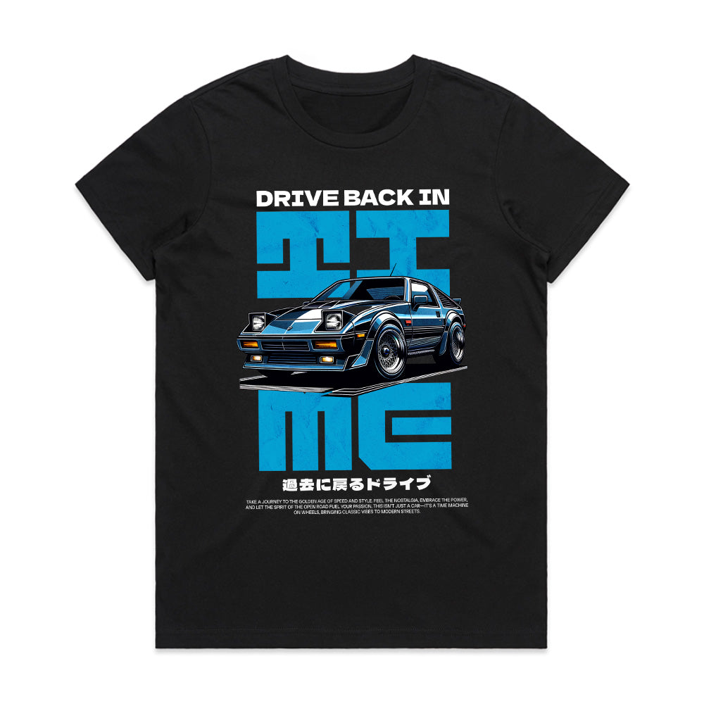Drive Back in Time - Retro JDM Time Machine Tee