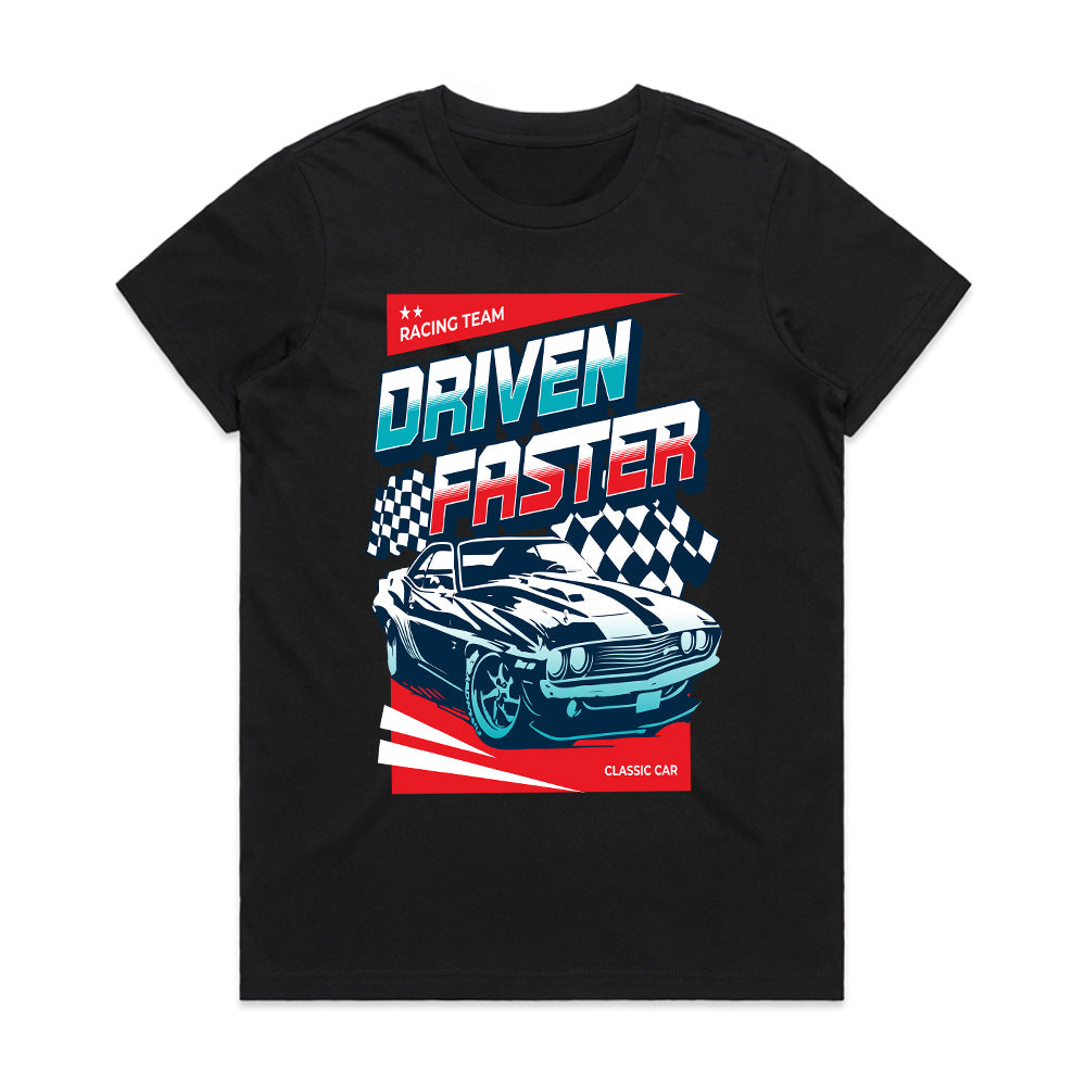 Driven Faster - Classic Racing Team Speed Tee