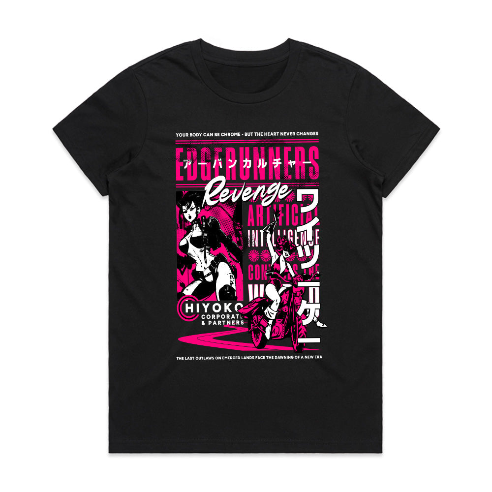 Edgerunners Revenge – Cyberpunk Street Rider T-Shirt