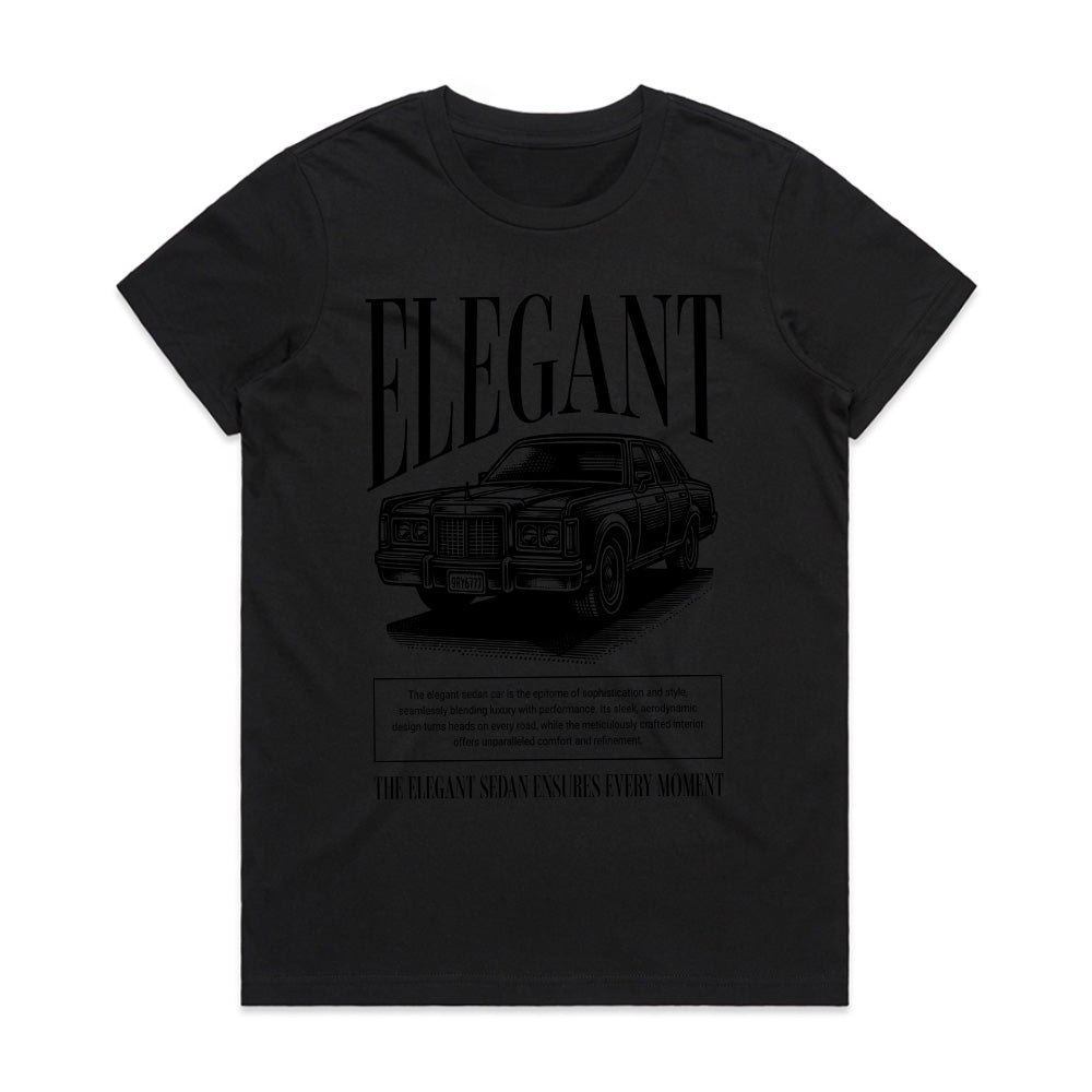 Elegant Sedan - Classic Luxury Vintage Car Tee