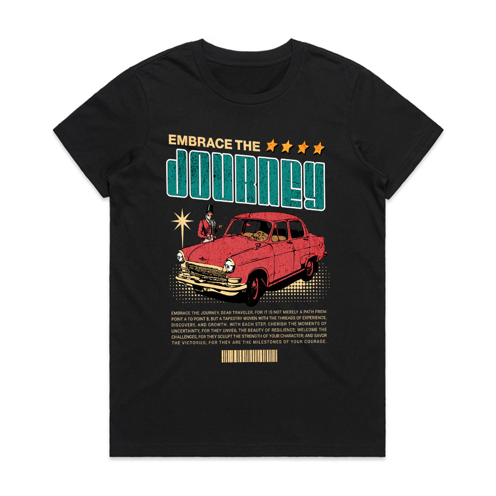 Embrace The Journey - Vintage Adventure Car Tee
