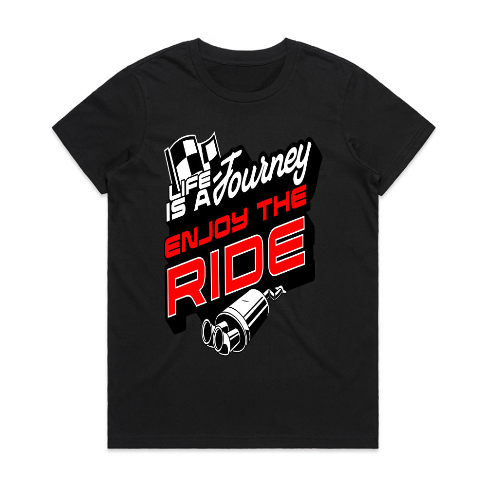 Life Is A Journey - Enjoy The Ride Racing Tee