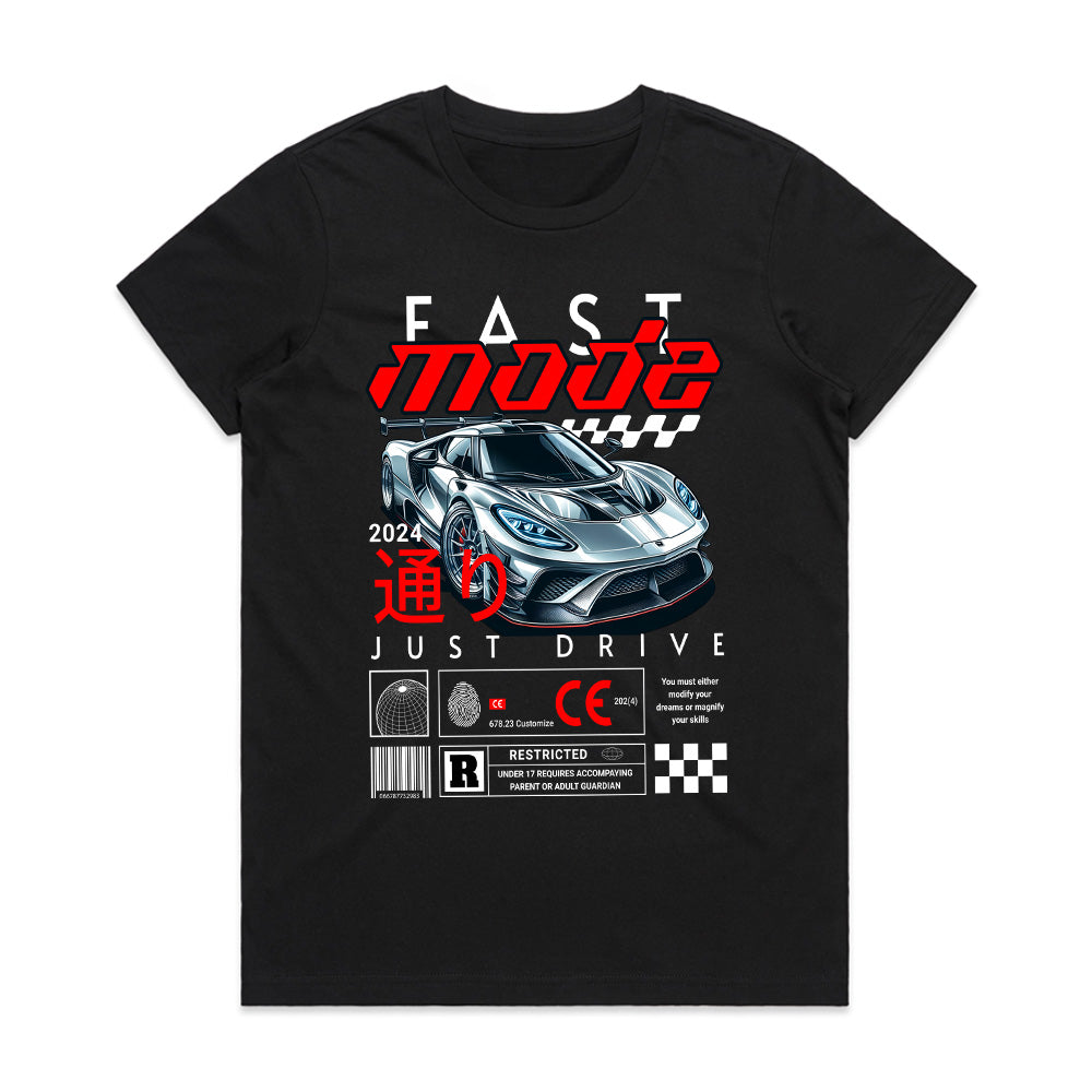 Fast Mode Street Racer - JDM Inspired Car Culture T-Shirt