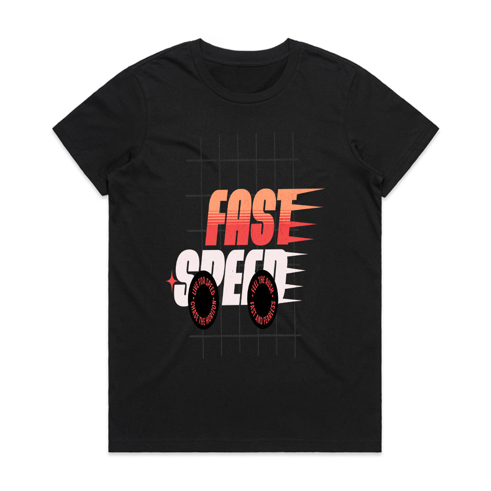 Fast Speed Racer - Bold Typography Car Lover T-Shirt