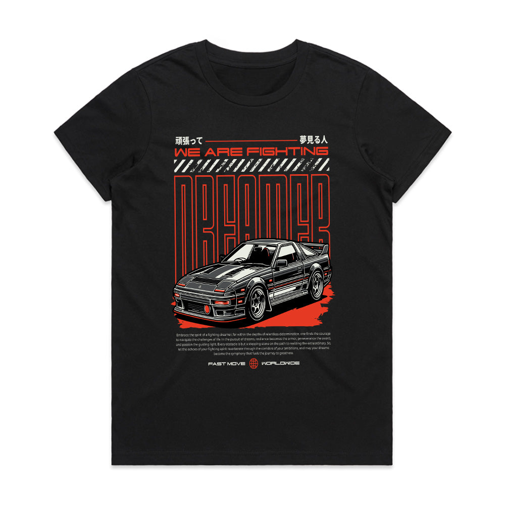Fighting Dreamer - Retro JDM Street Racer Inspiration T-Shirt