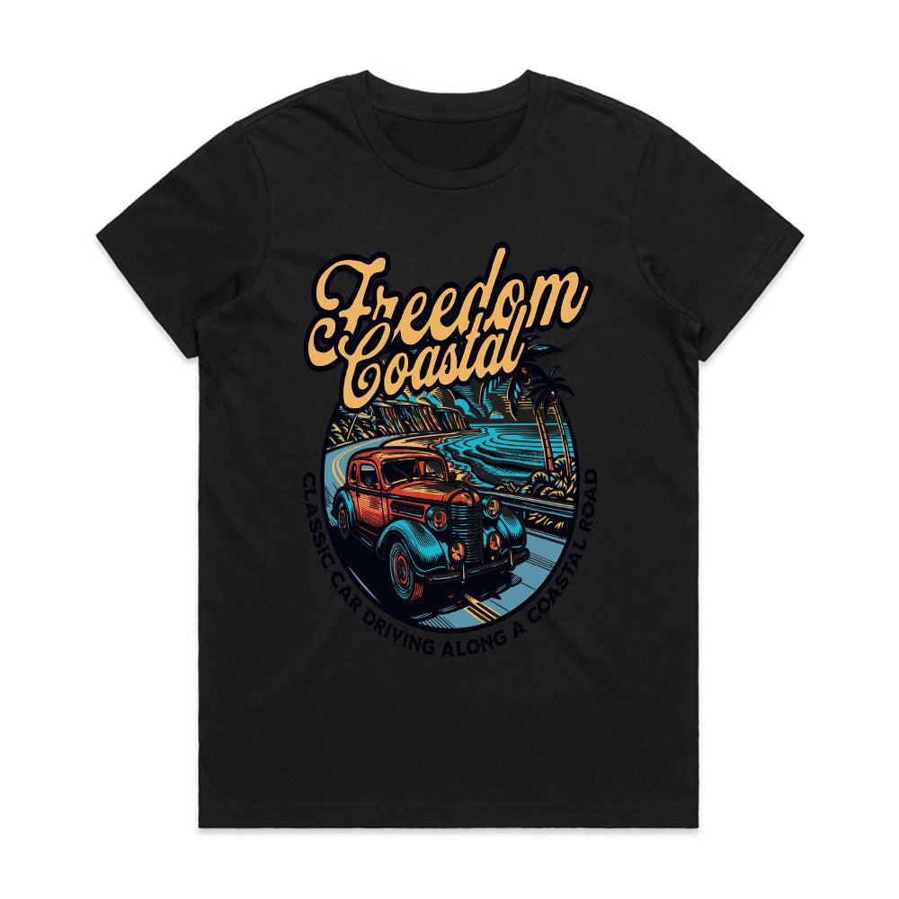 Freedom Coastal: Classic Roadtrip Vibes T-Shirt