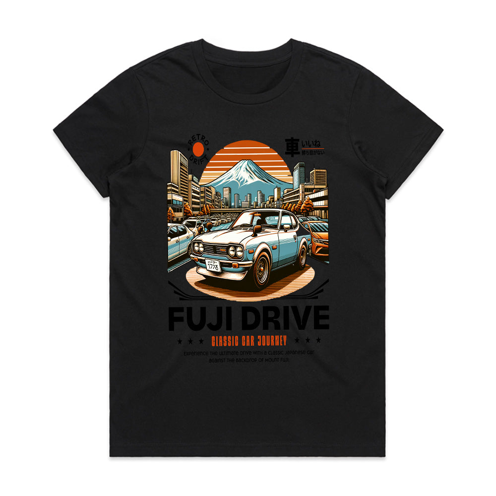 Fuji Drive: Classic JDM Car Journey T-Shirt