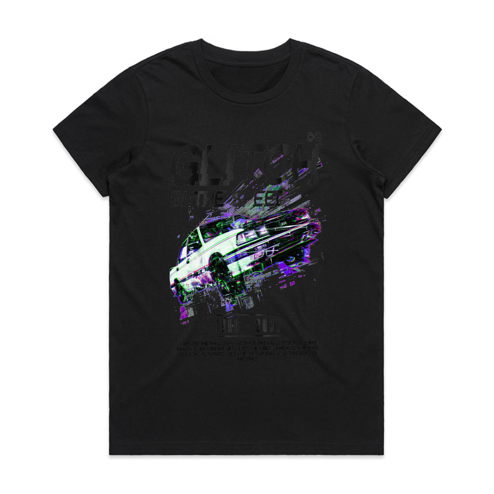 Glitch in The Speed: Retro Drift Pixel T-Shirt