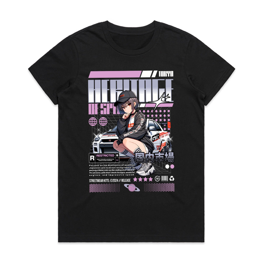Heritage of Speed: JDM Anime Streetwear T-Shirt
