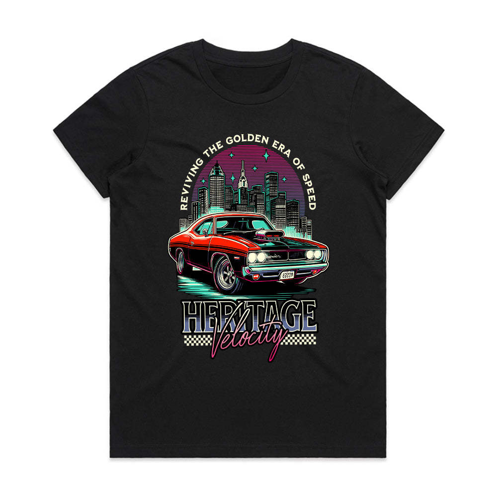 Heritage Velocity: Golden Era Muscle Car T-Shirt