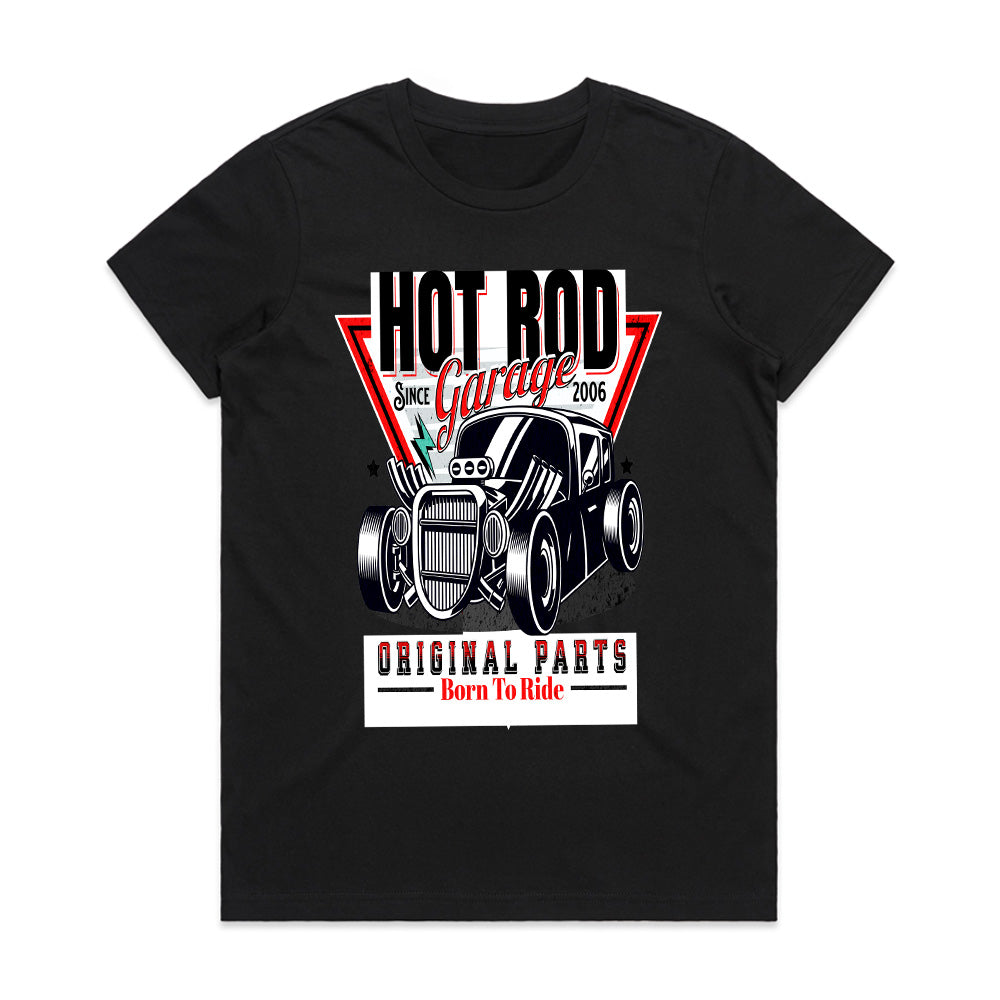 Hot Rod Garage: Born to Ride Classic Car T-Shirt