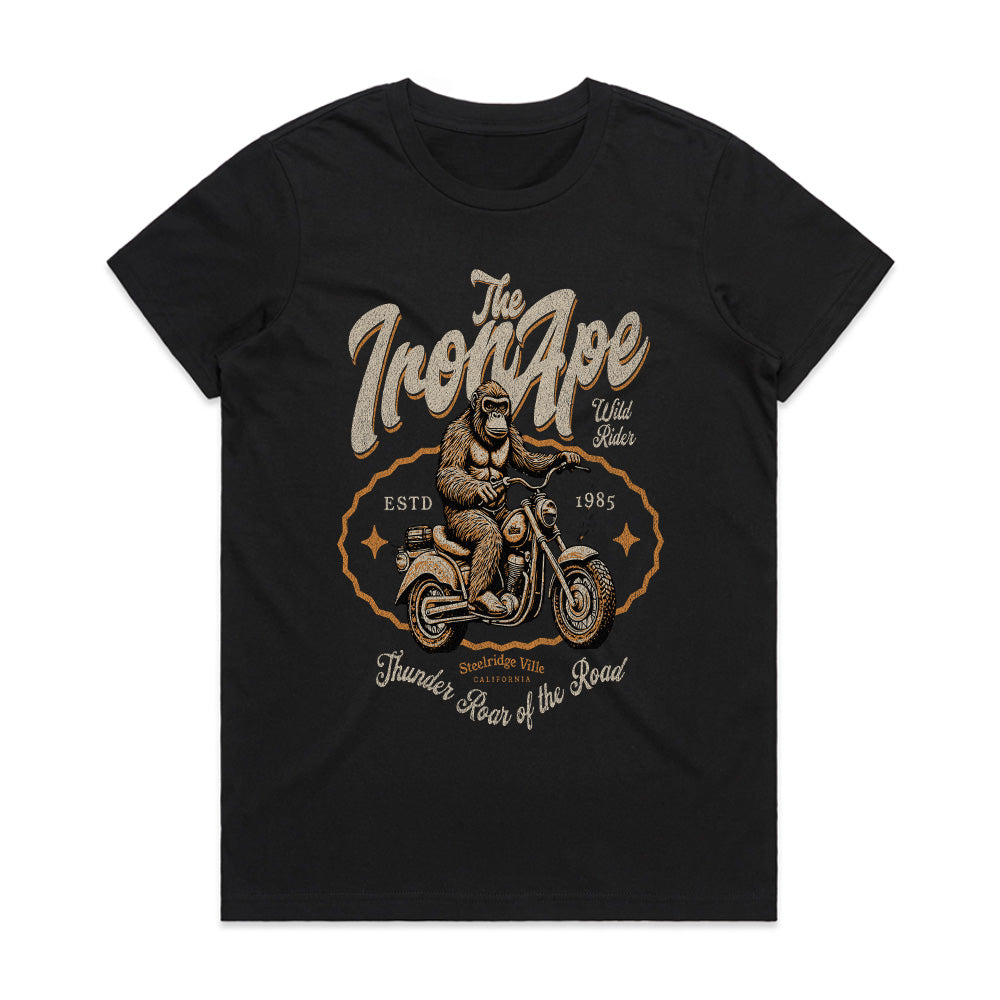 Iron Ape Wild Rider – Vintage Motorcycle Biker T-Shirt