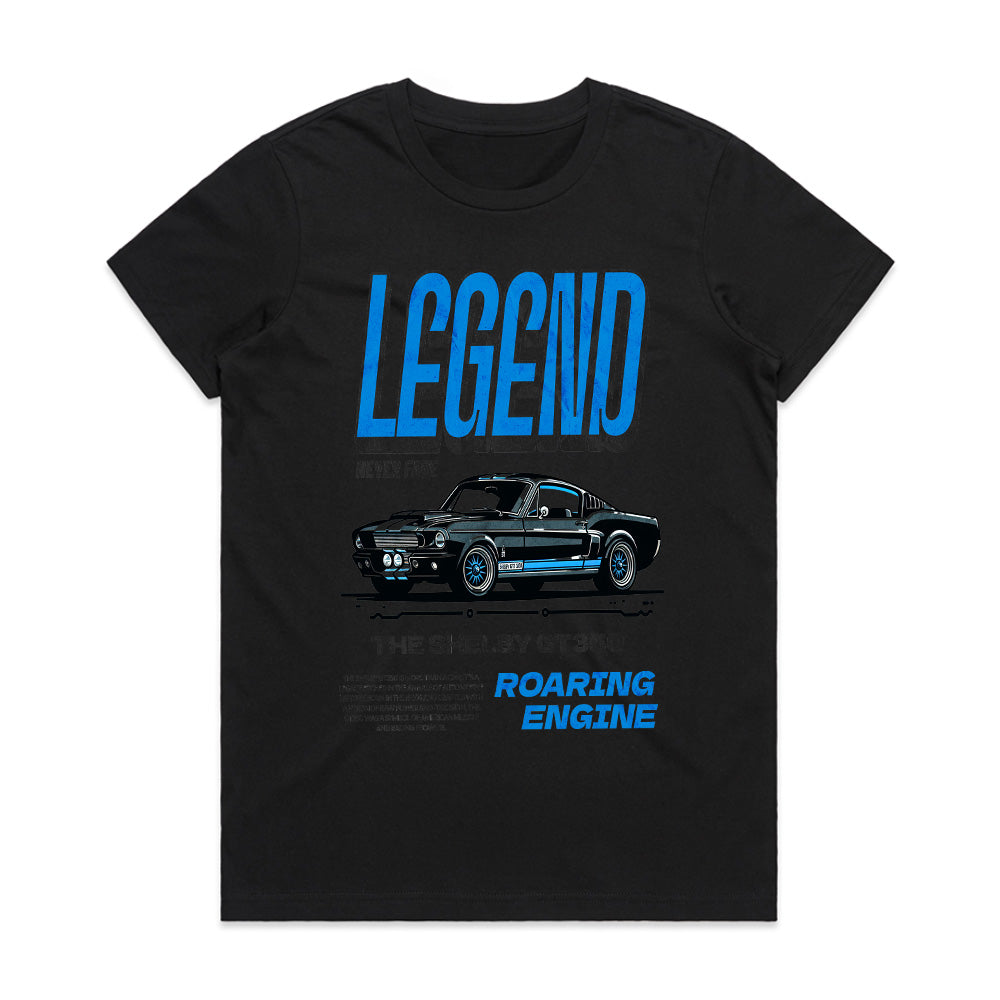 Legend Never Fade: Shelby GT350 Roaring Engine T-Shirt